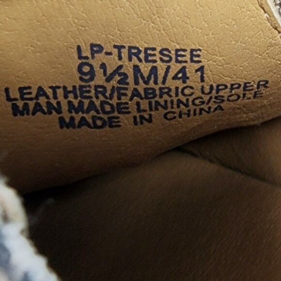 Lucky Brand Ankle Boot Women's 9.5M Tresee Snake Print Leather Beige Slip-on EUC - Picture 10 of 10